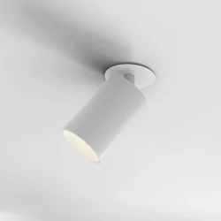 ASTRO CAN 75 is a modern ceiling spotlight, white.