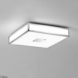 ASTRO Mashiko 400 Square 400 LED Bathroom ceiling lamp, chrome, brown