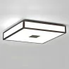 ASTRO Mashiko 400 Square 400 LED Bathroom ceiling lamp, chrome, brown