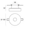 Ceiling lamp LINEA LIGHT ONE TO ONE 7619