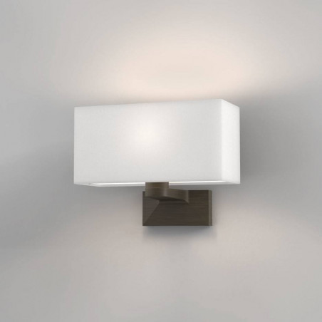 ASTRO Carmel, an elegant and modern wall lamp, nickel, brown