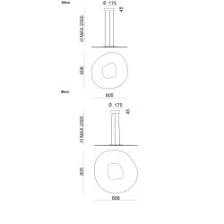 LINEA LIGHT Antigua 90348, 90349 pendant lamp LED