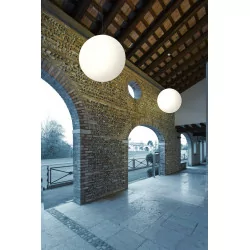 LINEA LIGHT OH! P 12101/3/5/7 white globe pendant lamp E27 28–74cm