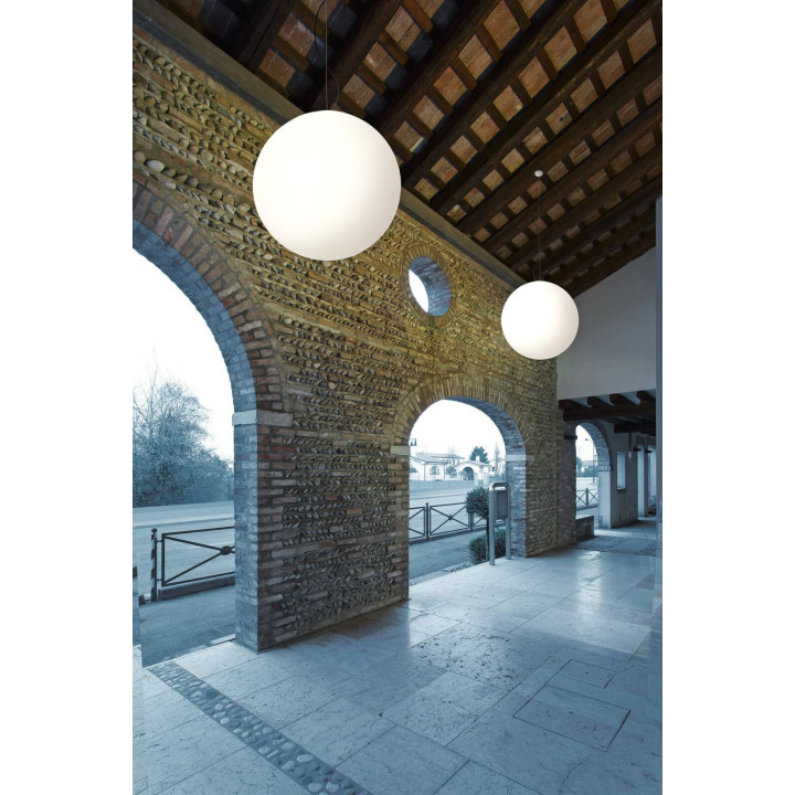 LINEA LIGHT OH! P 12101/3/5/7 lampa wisząca biała kula E27 28cm-74cm