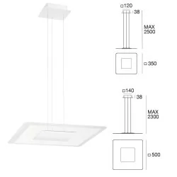 LINEA LIGHT ARUBA lampa wisząca LED