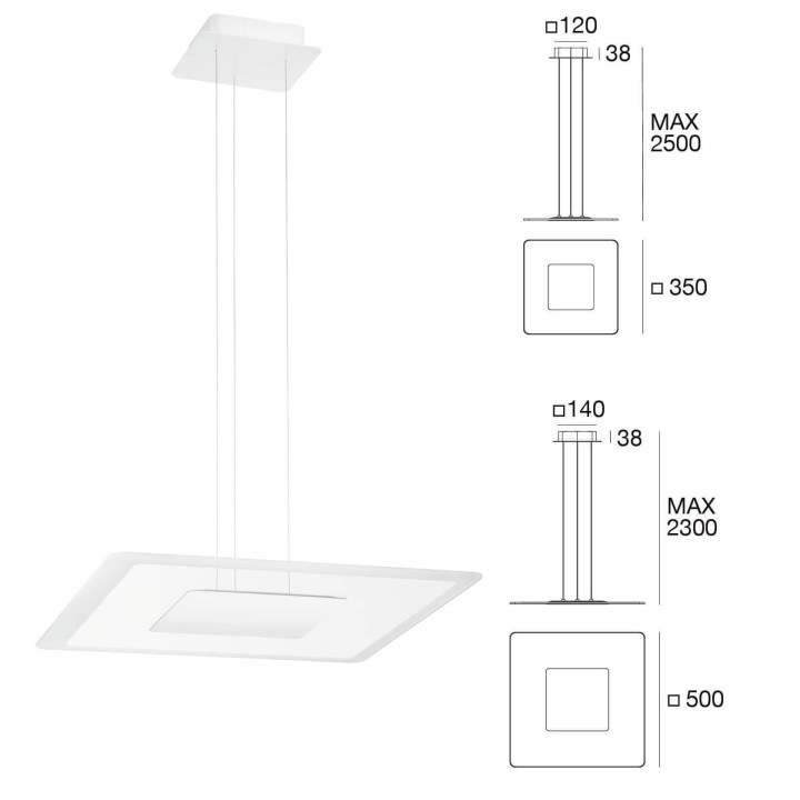 LINEA LIGHT ARUBA lampa wisząca LED
