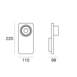 Linea light BEEBO S 8460 biała, czarna, dąb sufitowa