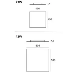 Ceiling lamp LINEA LIGHT Dublight 7489