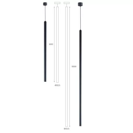 BPM TUBULAR 20125 long pendant lamp LED 3W BPM TUBULAR 20125 long pendant lamp LED 3W