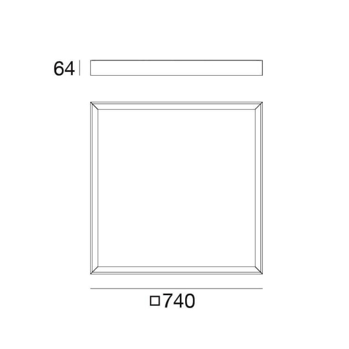 LINEA LIGHT TARA MAXI 9024 plafon LED 74cm