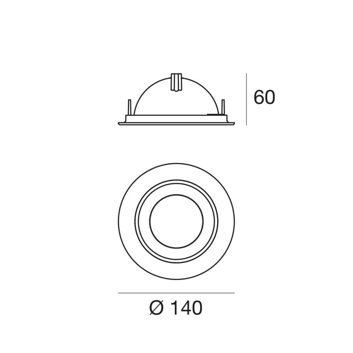 LINEA LIGHT OUTLOOK 8470 recessed lamp LED 11W