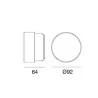Linea Light CHOBIN65 8321 kinkiet, oprawa IP65 biała LED