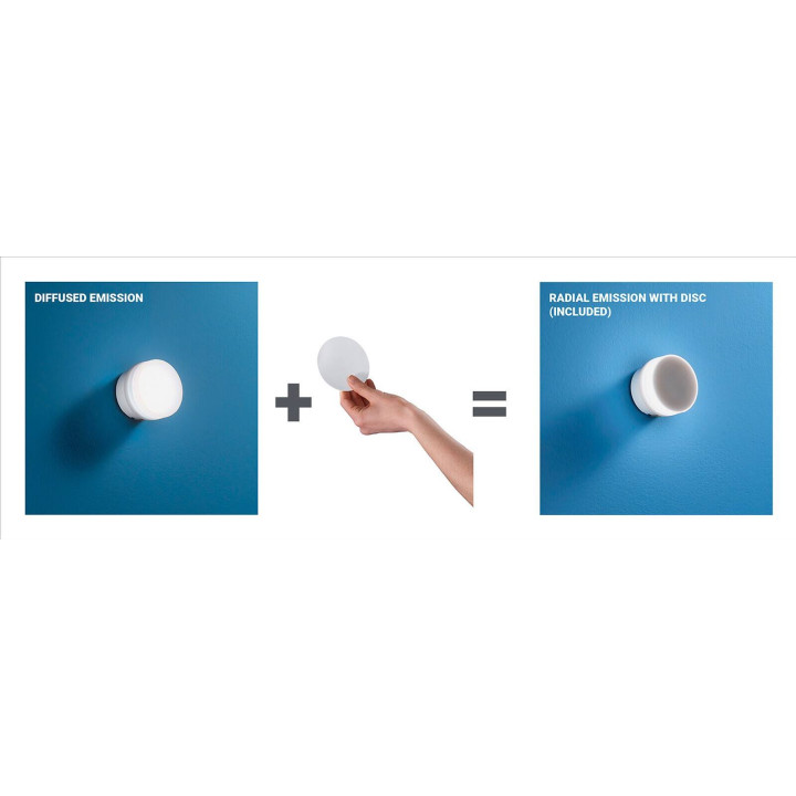 Linea Light CHOBIN65 8321 wall light, recessed white LED IP65