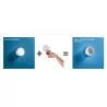 Linea Light CHOBIN65 8321 wall light, recessed white LED IP65