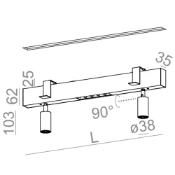 AQFORM RAFTER mix LED recessed