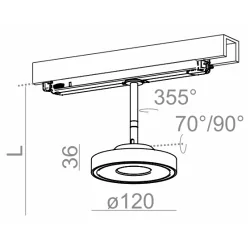 AQform KARI LED track DALI 3 phase