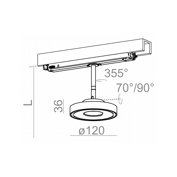 AQform KARI LED track DALI 3 phase