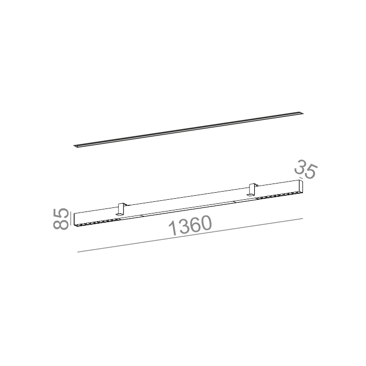 AQFORM RAFTER mix 136 LED recessed 37956