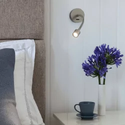 ASTRO wall lamp Fosso Switched brown, chrome, nickel LED 2,5W
