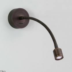 ASTRO wall lamp Fosso Switched brown, nickel LED 2,5W