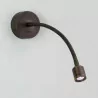 ASTRO wall lamp Fosso Switched brown, nickel LED 2,5W