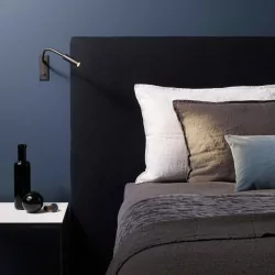 ASTRO LEO Switched LED wall lamp nickel, bronze