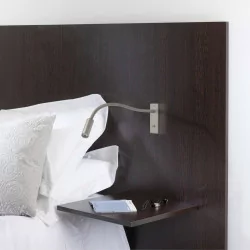 ASTRO LEO Switched LED wall lamp nickel, bronze
