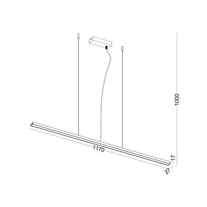 Hanging lamp LED HADAR ZWIS 12W, 24W