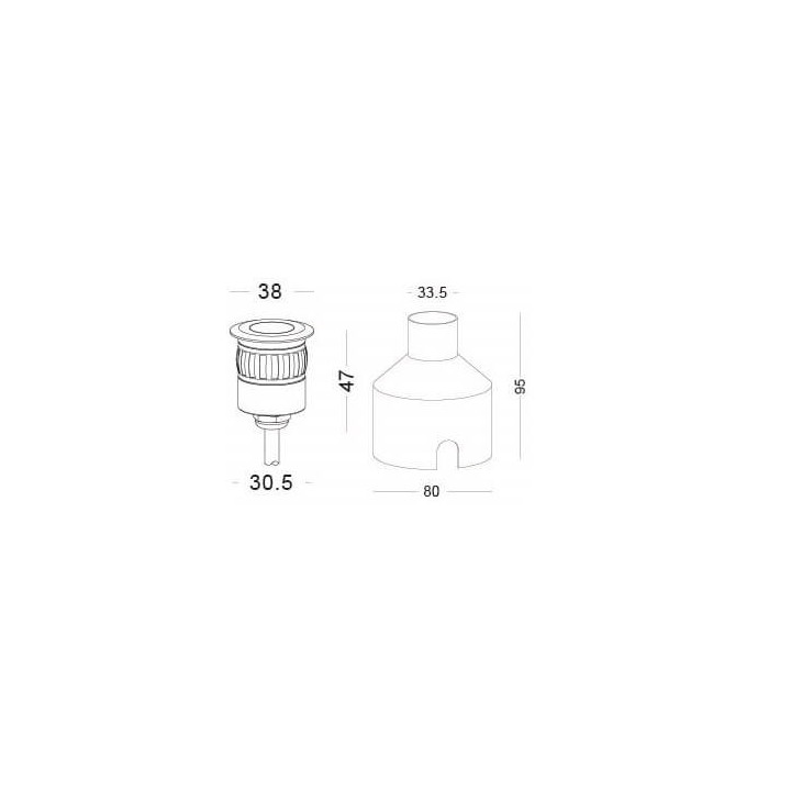 External lamp IP67 ELKIM GRUND LED 020