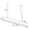 Suspended lamp ELKIM LUPINUS ZWIS LED 116 HQ 60-300cm