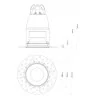 ASTRO VOID 80 1392019, 1392016 Ceiling fitting