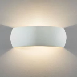 ASTRO Milo 400 1299002 half-round wall lamp made of white ceramics