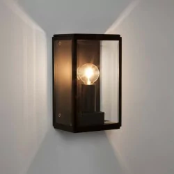 Astro HOMEFIELD 130 wall lamp IP44 black, nickel