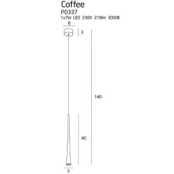 Maxlight COFFEE LED hanging lamp