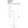 Maxlight CORNET Lampa biurkowa T0039