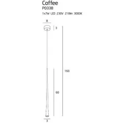 Maxlight COFFEE LARGE LED pendant lamp P0338, P0373