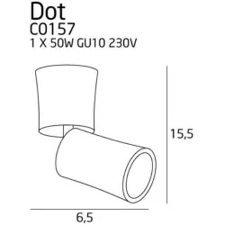 Maxlight DOT C0123 small lamp for GU10