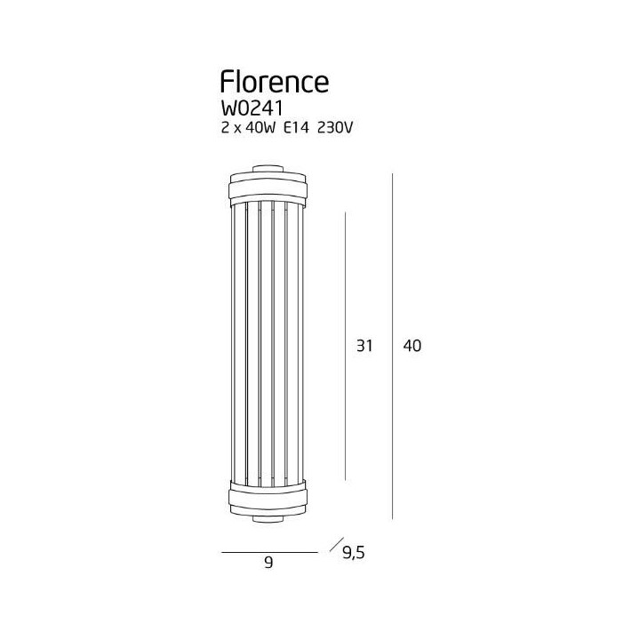 Maxlight FLORENCE Wall lamp W0240, W0241