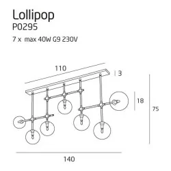 Maxlight LOLLIPOP P0295 Hanging lamp