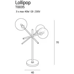 Maxlight LOLLIPOP T0035 Lampa stołowa