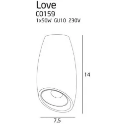 Maxlight LOVE C0158, C0159 Plafond