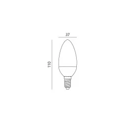 Bulb LED E14 9W white warm, white neutral