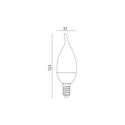 Dekoracyjna żarówka LED E14 5W biała ciepła 3000K, 420lm