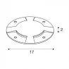 SLV Big Plot stainless steel 1001255 cover 4 directional lights