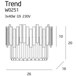 MAXlight TREND W0251 Wall lamp