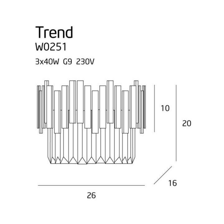 MAXlight TREND W0251 Wall lamp