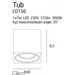 Maxlight TUB C0155, C0156 Plafon