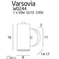 MAXlight VARSOVIA W0244 Sconce, short