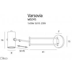 MAXlight VARSOVIA W0245 Long wall lamp
