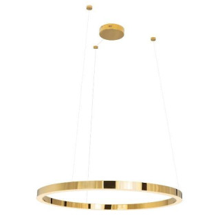 MAXlight LUXURY P0370 lampa wisząca, złota, okrągła LED